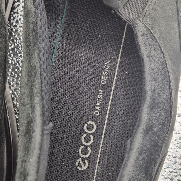 ECCO Men’s Black Leather Slip-On Shoes Size 47 (13 US) - Picture 7 of 8